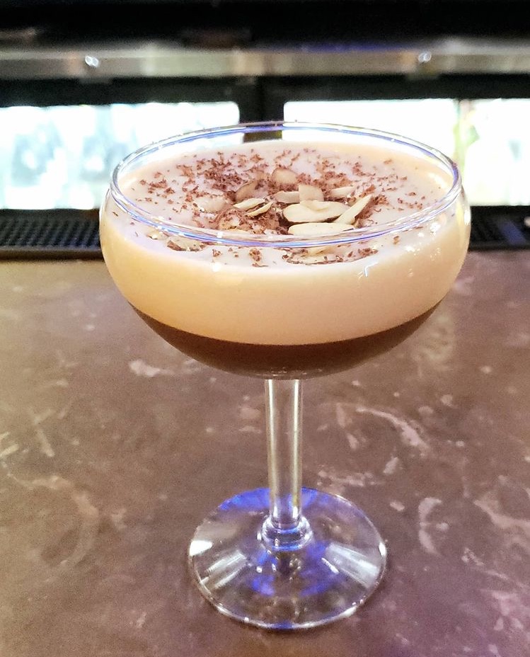 espresso martini on bar